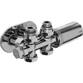 Zawory i kraniki - Mexen G05 zestaw termostatyczny kątowy/prosty z maskownicą R, Duplex, DN50, chrom - W908-958-905-01 - miniaturka - grafika 1