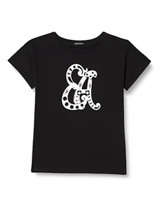 Emporio Armani Damska koszulka Logomania, czarny, M - Koszulki i topy damskie - miniaturka - grafika 1