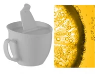 Filiżanki - KUBEK FILIŻANKA Z PRZYKRYWKĄ WIELORAZOWY 250ML SZARY TURYSTYCZNY - miniaturka - grafika 1