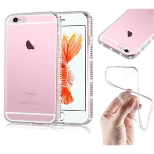 Pokrowiec Ochronny Do Apple iPhone 6 / 6S w PRZEZROCZYSTY BIAŁY Etui Rhinestone Obudowa Case Cover Cadorabo - Etui i futerały do telefonów - miniaturka - grafika 1