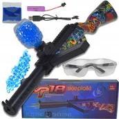 Zabawki militarne - DUŻY KARABIN AUTOMAT STRZELBA ELEKTRYCZNA PODŚWIETLENIE LED NA KULKI ŻEL - miniaturka - grafika 1