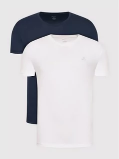 Koszulki męskie - Gant Komplet 2 t-shirtów Essentials 901002108 Granatowy Regular Fit - grafika 1