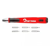 Śrubokręty - Top Tools Końcówki wkrętakowe precyzyjne z uchwytem 7 szt. TOP-39D197 - miniaturka - grafika 1