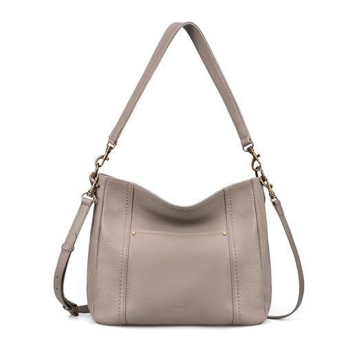 befen Genuine Leather Hobo Bags Purses for Women Retro Durable Crossbody Shoulder Bag Purse Handbags for Everyday & Travel Taupe