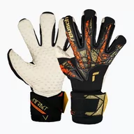 Piłka nożna - Rękawice bramkarskie Reusch Attrakt SpeedBump Ortho-Tec black/gold/orange - miniaturka - grafika 1