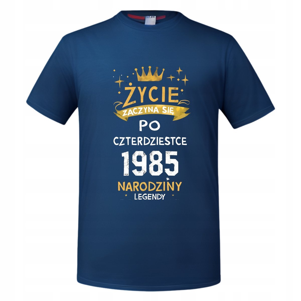 Koszulka męska prezent na 40 urodziny życie zaczyna się po 40 T-shirt męski