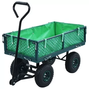 vidaXL Lumarko Ogrodowy wózek ręczny, zielony, 250 kg 145509 - Pozostałe narzędzia ogrodowe - miniaturka - grafika 1
