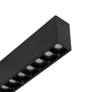 Lampa Liniowa LED Czarna Natynkowa 400mm 24W 4000K CRI90 UGR16 Radikal Biuro 1920 lm - Oprawy, klosze i abażury - miniaturka - grafika 1