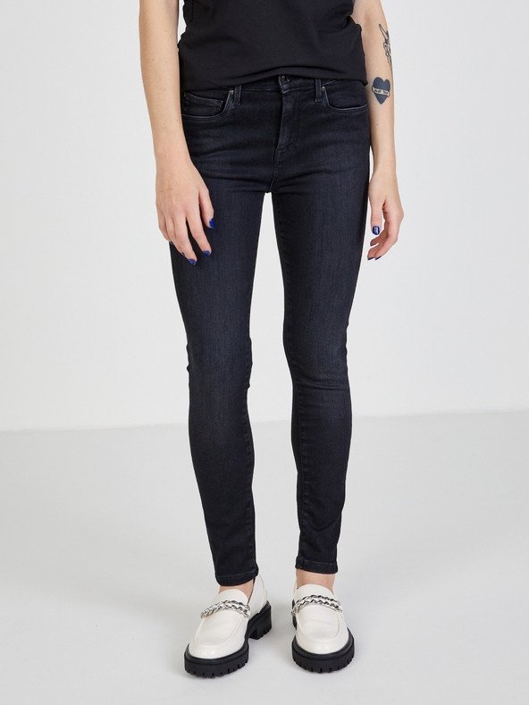 Pepe Jeans Spodnie Jeansowe Rurki Czarne S P9k