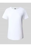 Koszulki i topy damskie - T-shirt z wyhaftowanym logo i okrągłym dekoltem - Joop! - miniaturka - grafika 1