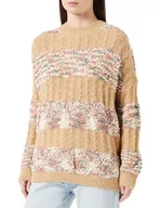 Swetry damskie - aleva Damski sweter z dzianiny 15525007-AL04, miętowy, wielokolorowy, M/L, Mięta dymna, wielokolorowa, M-L - miniaturka - grafika 1