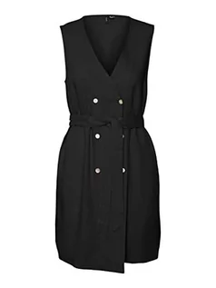 Sukienki - VERO MODA Vmmymilo Sl Short Shirt Dress WVN Ga sukienka, czarny, S - grafika 1