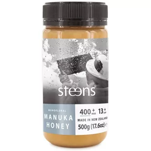 Steens - RAW Miód Manuka (Miód Manuka) UMF 13+ (400+ MGO), 500 g - Miód - miniaturka - grafika 1
