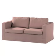 Pokrowce na meble - Pokrowiec na sofę Karlstad 2-osobową nierozkładaną, City,długi, zgaszony róż szenil, 165x89x64 cm - miniaturka - grafika 1