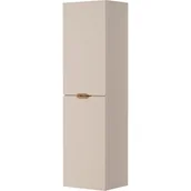 Szafki łazienkowe - Słupek łazienkowy wiszący piaskowy złoty uchwyt 143,5x40 cm Magnolia Gante - miniaturka - grafika 1