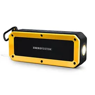 Latarki - Energy Sistem Outdoor Box Bike (Bluetooth, tryb głośnomówiący, 10 W, MicroSD, radio FM, wejście audio, bryzgoszczelne i odporne na uderzenia, latarka, akcesoria), kolor żółty - miniaturka - grafika 1