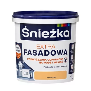 Śnieżka Extra Fasadowa Farba do fasad i elewacji karmelowy 1 L - Farby wewnętrzne - miniaturka - grafika 1