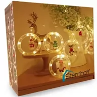 Oświetlenie świąteczne - Kurtyna świetlna lampki Figurki witraże LED - miniaturka - grafika 1