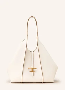 Tod's Torba Shopper T Timeless Medium Z Saszetką weiss - Torebki damskie - miniaturka - grafika 1