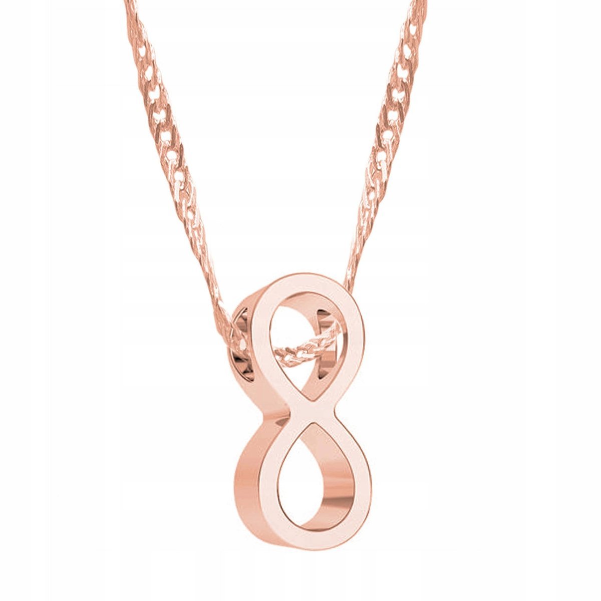 Naszyjnik Pozłacany z Nieskończonością Znak Nieskończoność SREBRO 925