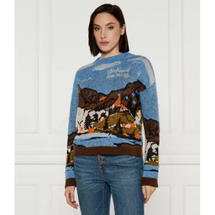 Weekend MaxMara Wełniany sweter Regular Fit - Swetry damskie - miniaturka - grafika 1