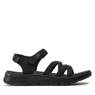 Sandały Skechers Go Walk Flex Sandal-Sunshine 141450/BBK Czarny - Sandały damskie - miniaturka - grafika 1