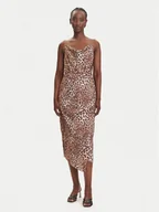 Sukienki - Fracomina Sukienka koktajlowa FJ23SD3007W470N4 Brązowy Regular Fit - miniaturka - grafika 1