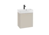 Szafki łazienkowe - Szafka łazienkowa pod umywalkę Defra Faro 47 cm szary kaszmir mat 001-D-05035 - miniaturka - grafika 1