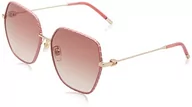 Okulary przeciwsłoneczne - Furla Okulary damskie, Shiny Rose Gold With Pink Parts, 59 - miniaturka - grafika 1