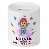 Skarbonki - Skarbonka 330 ml Dla Łucji Córki Dziecka Prezent z Nadrukiem ze Zdjęciem - miniaturka - grafika 1