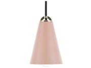 Lampy sufitowe - Beliani Lampa wisząca różowa CARES - miniaturka - grafika 1