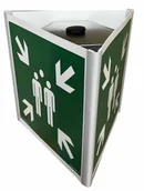 Obuwie robocze - Miejsce zbiórki do ewakuacji - znak przestrzenny 3D montowany do słupka LIBRES POLSKA SP - miniaturka - grafika 1