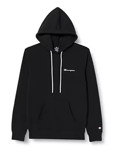 Champion Męska bluza z kapturem Legacy American Classics Heavy Powerblend Terry z małym logo, czarna, S - Bluzy męskie - miniaturka - grafika 1