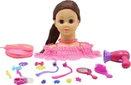 Zabawy w naśladowanie dorosłych - Happy Friend Happy Friend - Hairstyling Head Brown Hair 504405 /Pretend Play /Multi - miniaturka - grafika 1