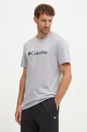 Koszulki męskie - Columbia t-shirt CSC Basic Logo męski kolor szary z nadrukiem 1680053 - miniaturka - grafika 1