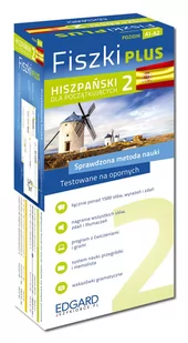 Hiszpański Fiszki PLUS dla początkujących 2 Nowa - Filologia i językoznawstwo - miniaturka - grafika 1