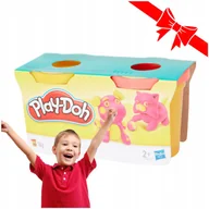 Masy plastyczne - KREATYWNA ZABAWKA DLA DZIECI DO TWORZENIA CIASTOLINA PLAYDOH 2SZT TUBY - miniaturka - grafika 1