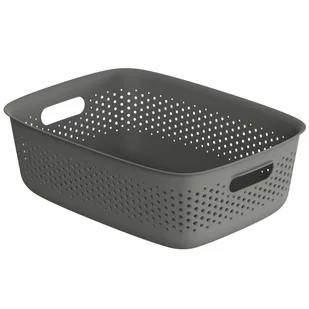 Pojemnik Openstore 10 l 39 x 13 x 29 cm szary Spaceo - Pudła i pojemniki do przechowywania - miniaturka - grafika 1