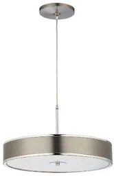 LAMPA WISZĄCA metalowo-szklana srebrny okrągły klosz styl nowoczesny JAZZ JA 5 s Jupiter - Lampy sufitowe - miniaturka - grafika 1