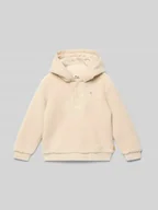 Swetry dla chłopców - Bluza z kapturem z futerka z wyhaftowanym logo - miniaturka - grafika 1