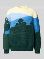 Swetry męskie - Sweter o kroju regular fit z dzianiny z dodatkiem wełny i wełny z alpaki - miniaturka - grafika 1