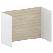 Inne meble biurowe - Parawan biurkowy FUTURE, 1200 x 1739 x 820, dąb/biały - miniaturka - grafika 1