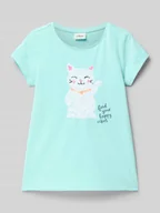Koszulki dla dziewczynek - T-shirt o linii A z czystej bawełny - miniaturka - grafika 1