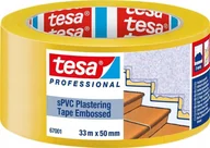 Folie i taśmy malarskie - Tesa Tesa Plastering Tape, sPVC 33m x 50mm embossed yellow 67001 - miniaturka - grafika 1