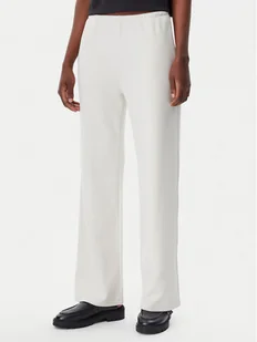Calvin Klein Jeans Spodnie dresowe J20J225537 Écru Straight Fit - Spodnie sportowe damskie - miniaturka - grafika 1