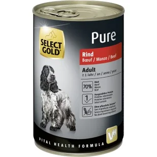 SELECT GOLD Pure Adult Wołowina 6x400 g - Mokra karma dla psów SELECT GOLD Pure Adult Wołowina 6x400 g - Mokra karma dla psów - miniaturka - grafika 1