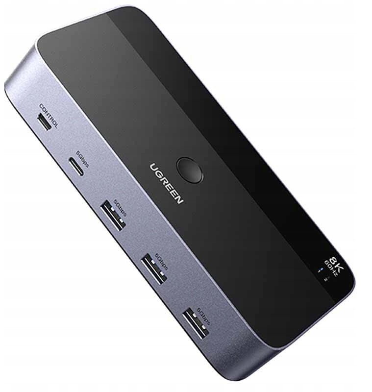 Ubiquiti Switch przełącznik KVM DisplayPort UGREEN 2 In 2 O AK700
