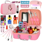Pozostałe akcesoria do makijażu - Stator, Zestaw Do Makijażu I Paznokci, Kosmetyki W Walizce XL, U571 - miniaturka - grafika 1