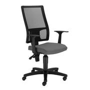 Fotele i krzesła biurowe - Krzesło obrotowe Nowy Styl Taktik oparcie siatka czarna / siedzisko oban szary - miniaturka - grafika 1