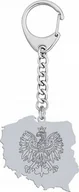 Breloki - Radziszewska Jewellery Brelok do Kluczy Polska Mapa Polski 925 Grawer Dedykacja Prezent - miniaturka - grafika 1